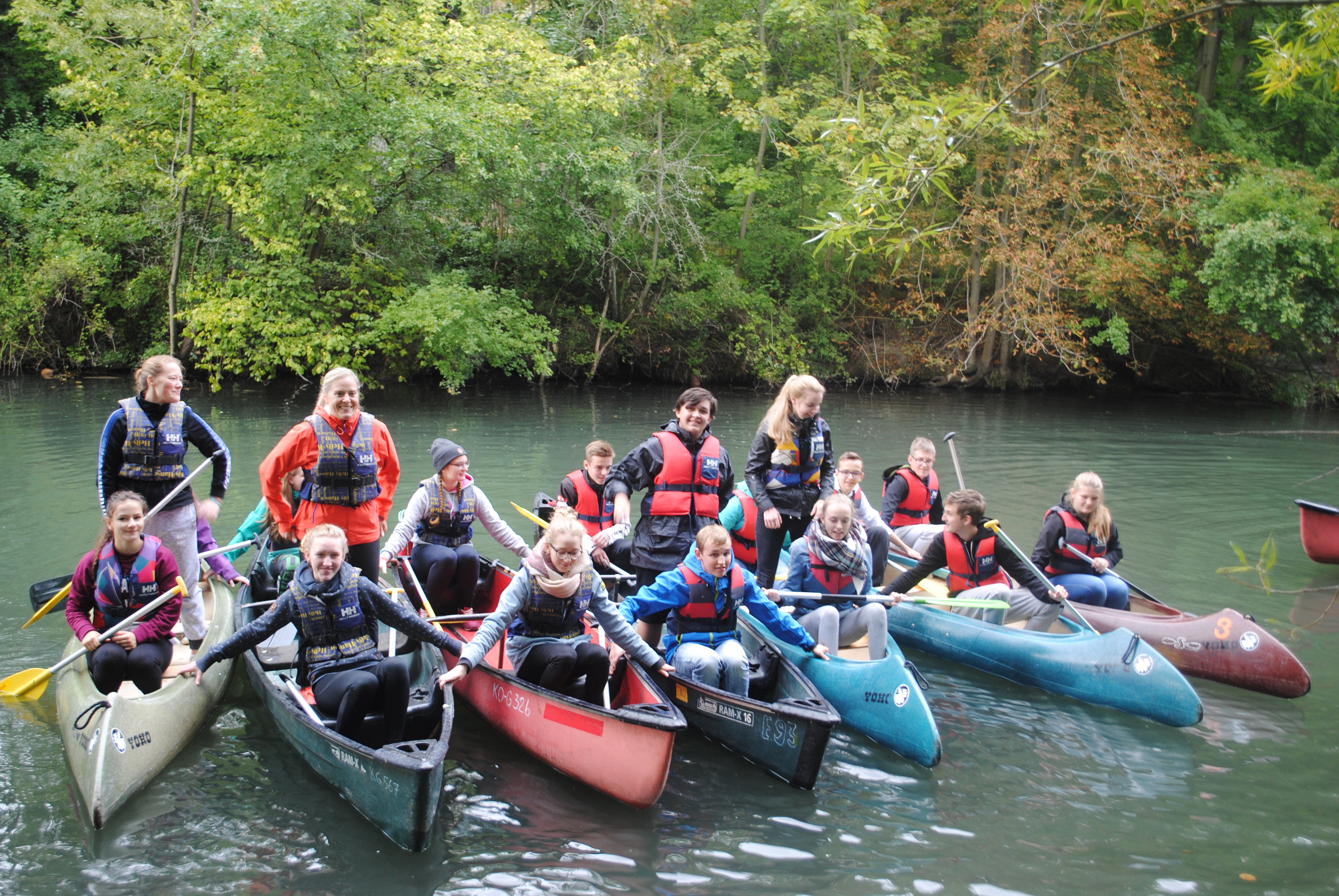 Teambuilding des Stammkurses A19-2 am Luisenpark in Erfurt