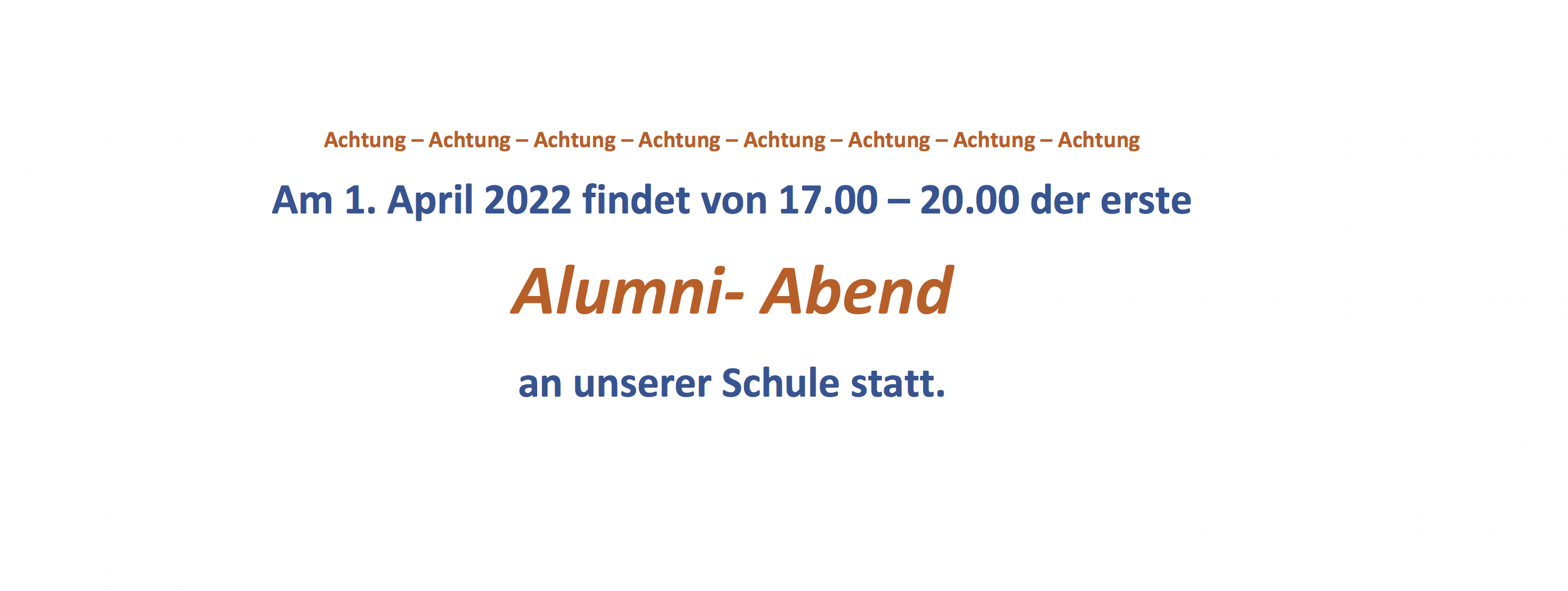 1. Alumni Abend am vBG